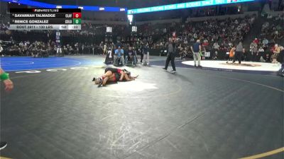 130 lbs 3rd Place - Savannah Talmadge, Clayton Valley (NC) vs Renice Gonzalez, Colony (SS)