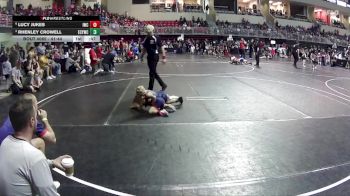 41-44 lbs Semifinal - Lucy Jukes, Impact Wrestling Club vs Rhenley Crowell, Elm Creek Youth Wrestling Club