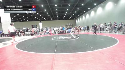 155 lbs 1st Place Match - Makaylee Cannon vs Ashley Thompson, Rogers High School Wrestling