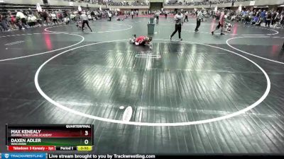 87 lbs Quarterfinal - Max Kenealy, Askren Wrestling Academy vs Daxen Adler, Wisconsin