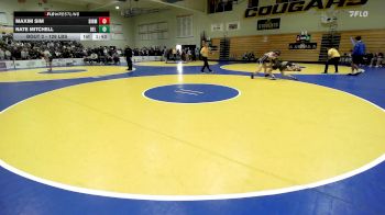 129 lbs Round Of 64 - Maxim Sim, Birmingham vs Nate Mitchell, Del Oro