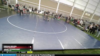 126 lbs Cons. Round 2 - Deegan Nelson, Eastern Oregon Elite vs Henry Schweickert, Mat Demon WC