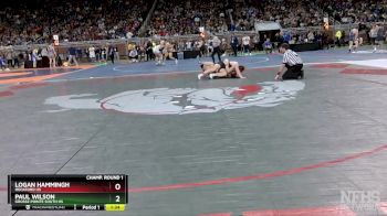 D1-175 lbs Champ. Round 1 - Paul Wilson, Grosse Pointe South HS vs Logan Hammingh, Rockford HS