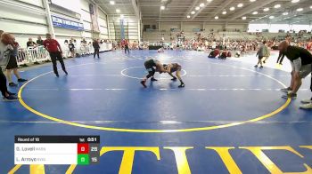 90 lbs Round Of 16 - Gavin Lovell, Mat Assassins White vs Liam Arroyo, Revival Pink