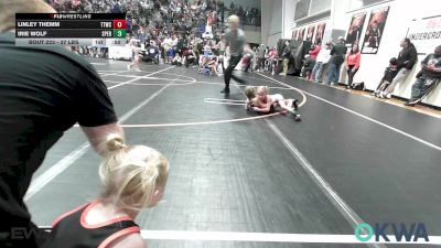 37 lbs Rr Rnd 2 - Linley Themm, Team Tulsa Wrestling Club vs Irie Wolf, Sperry Wrestling Club
