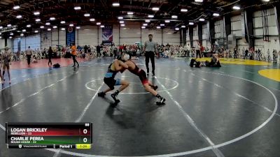 88 lbs Rd# 5- 3:45pm Friday Final Pool - Charlie Perea, Rough House vs Logan Brickley, Rebellion