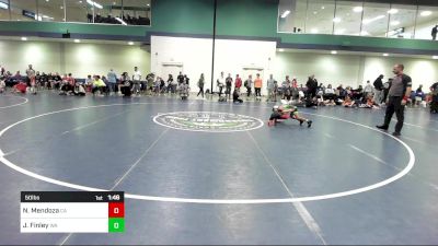 50 lbs Semifinal - Nixon Mendoza, CA vs Jacques Finley, WA