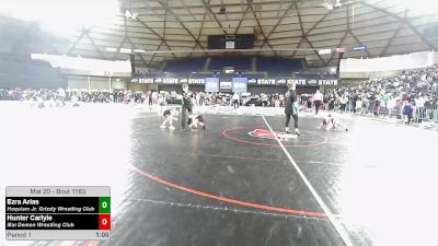 45 lbs Champ. Rd Of 16 - Ezra Arias, Hoquiam Jr. Grizzly Wrestling Club vs Hunter Carlyle, Mat Demon Wrestling Club