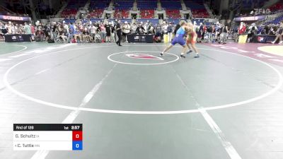 215 lbs Rnd Of 128 - Griffin Schultz, IA vs Cittadino Tuttle, MN