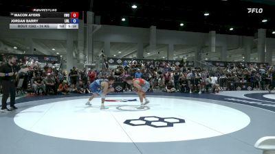 74 kg Champ. Rd Of 128 - Macon Ayers, Cavalier Wrestling Club vs Jordan Barry, Long Island RTC - LIRTC