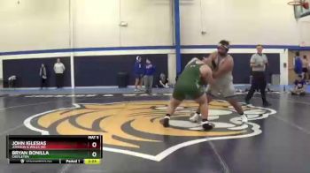 285 lbs Cons. Round 2 - Bryan Bonilla, Castleton vs John Iglesias, Johnson & Wales (RI)