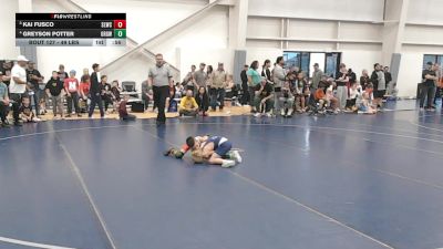 49 lbs Cons. Semis - Kai Fusco, Sandpoint Legacy Wrestling Club vs Greyson Potter, Green River Grapplers Wrestling