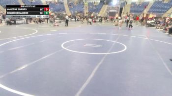 101 lbs Quarterfinal - Vanessa Torres, Victory WC-Central WA vs Chloee Kisamore, Valley Bad Boys