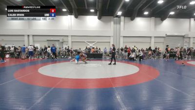 157 lbs Cons. Rd Of 16 - Luis Bastardos vs Caleb Irwin, Level Up Wrestling Center