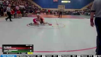 1 - 138 lbs Quarterfinal - DJ Zeiler, Lancaster High School vs Chaz Penwright, Rural Retreat