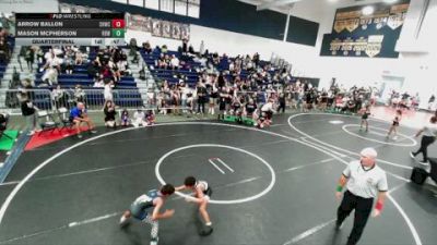 63 lbs Quarterfinal - Arrow Ballon, Savage House Wrestling Club vs Mason McPherson, Rancho Bernardo WC