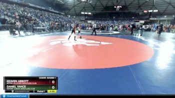 114 lbs Champ. Round 1 - Keaven Abbott, Bethel AllStars Wrestling Club vs Daniel Vance, Rainier Junior Wrestling Club