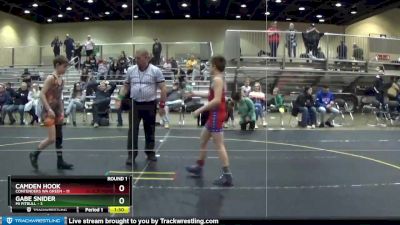 91 lbs Round 1 (6 Team) - Gabe Snider, Mi Pitbull vs Camden Hook, Contenders WA Green