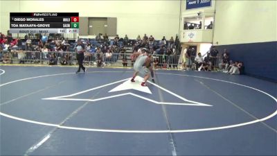 Semifinal - Diego Morales, Menlo College Transition Men vs Toa Mataafa-Grove, SACRAMENTO STATE Men