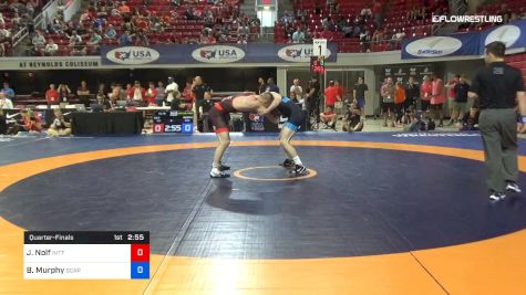 74 lbs Quarterfinal - Jason Nolf, Nittany Lion Wrestling Club vs Brian Murphy, Scarlet Knights Wrestling Club