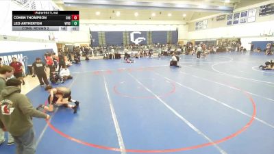 120 lbs Cons. Round 2 - Leo Artherton, Villa Park High School vs Cohen Thompson, Canyon High School