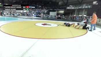 Girls 4A 120 lbs Cons. Semi - Hayden Linscott Morris, Moses Lake (Girls) vs Marley Wyand, Bonney Lake (Girls)