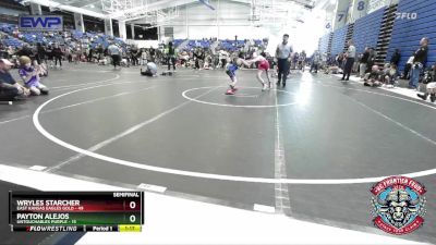 96 lbs Semis (4 Team) - Payton Alejos, Untouchables Purple vs Wryles Starcher, East Kansas Eagles Gold