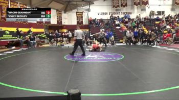 145 lbs Semifinal - Naomi Gearheart, Crestview HS vs Emily Beckley, Broken Arrow