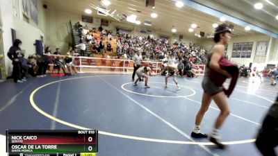 120 lbs Cons. Round 3 - Oscar De La Torre, Santa Monica vs Nick Caico, Servite