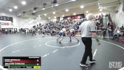 175 lbs Quarterfinal - Grickore Danelyan, Hoover vs Evan Sepanlou, Quartz Hill