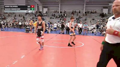 106 lbs Round Of 16 - Aiden Talavera, Team Shutt Rioux - HSB vs Mason Keesecker, TDWC Maniacs Blue - HSB
