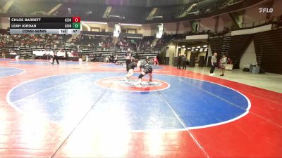 148-157 lbs Consolation - Chloe Barrett, Georgia vs Leah Jordan, Georgia