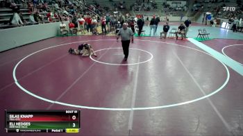 132 lbs Quarterfinal - Eli Hedges, Heritage Hills vs Silas Knapp, Tell City