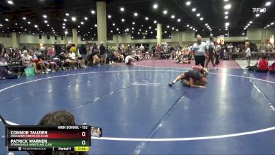 132 lbs Cons. Round 1 - Patrick Warner, Stronghold Wrestling Club vs Connor Tauzier, Crusader Wrestling Club