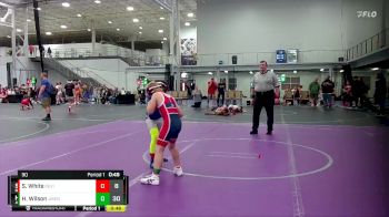 90 lbs Round 4 (8 Team) - Hunter Wilson, Journeymen vs Silo White, Revival