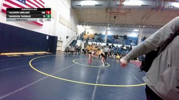 110 lbs Semifinal - Madison Thomas, Tongue River vs Allison LeBlanc, Powell