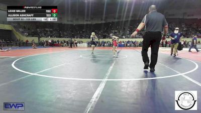 105 lbs Consi Of 8 #1 - Lexie Miller, Ponca City LadyCat Wrestling vs Allison Ashcraft, Tecumseh