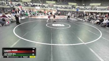 195 lbs Finals (8 Team) - Dayveon Hill, Apple Valley vs Carson Weber, Holmen