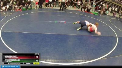 75 lbs Semifinal - Andersen Park, California vs Brixten Ivie, Altamont Longhorns