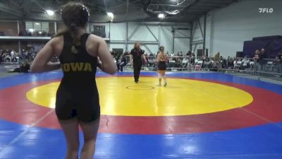 110 lbs Cons. Semi - Carissa Hersom, Wartburg vs Ava Bayless, Iowa