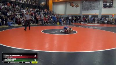 65 lbs Round 3 - Jack Kloser, Marion Wolves vs Easton Himschoot, USA Mat Club