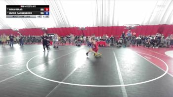 165 lbs Cons. Round 6 - Adam Haas, Askren Wrestling Academy vs Jacob Dannenberg, Sarbacker Wrestling Academy