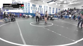 190 lbs Cons. Round 3 - Jasmine Aguila, Moreno Valley vs Juliana Zaky, Cerritos