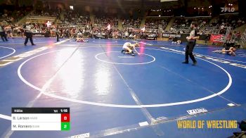 115 lbs Round Of 64 - Brady Larson, Harrah vs Michael Romero, Sunkist Kids Monster Garage