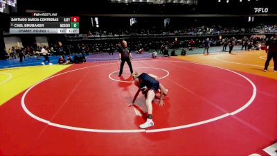 6A 120 lbs Champ. Round 1 - Cael Brubaker, McKinney Boyd vs Santiago Garcia Contreras, Katy