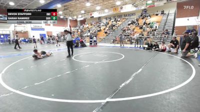 63-69 lbs Cons. Semi - Devon Stafford, Ridgecrest Wrestling Club vs Sarah Ramirez, OCRTC