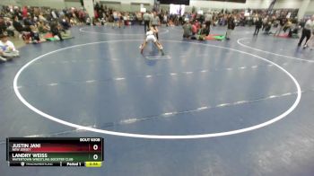 96 lbs Cons. Round 2 - Justin Jani, New Jersey vs Landry Weiss, Watertown Wrestling Booster Club