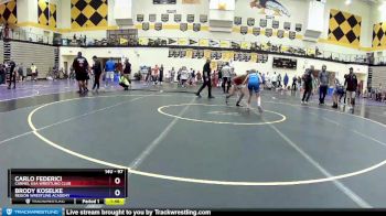 97 lbs Cons. Semi - Carlo Federici, Carmel USA Wrestling Club vs Brody Koselke, Region Wrestling Academy