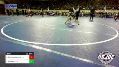 108 lbs Consi Of 16 #1 - Lulu Tahdooahnippah, Elgin Wrestling vs Jaeden Wheeler, Chickasha Youth Wrestling