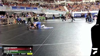 D1-157 lbs Semifinal - Victor Gonzalez, Sunnyside H.S. vs Carter Fawcett, Pinnacle